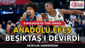 Anadolu Efes derbide Beşiktaş'ı devirdi