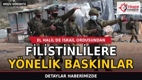 El Halil'de İsrail ordusundan Filistinlilere yönelik baskınlar