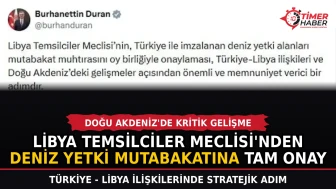 Libya Temsilciler Meclisi'nden deniz yetki mutabakatına tam onay