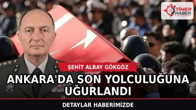 Şehit Albay Gökgöz Ankara'da son yolculuğuna uğurlandı