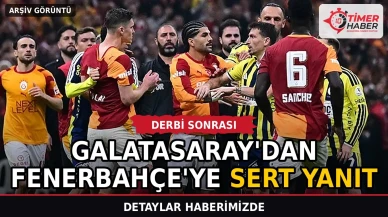 Galatasaray'dan derbi sonrası Fenerbahçe'ye sert yanıt