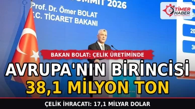 Çelik sektöründe Türkiye Avrupa zirvesine yerleşti