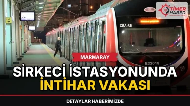 Marmaray Sirkeci istasyonunda intihar vakası