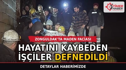 Zonguldak'ta maden faciasında hayatını kaybeden işçiler defnedildi