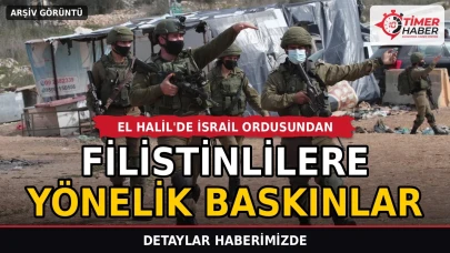 El Halil'de İsrail ordusundan Filistinlilere yönelik baskınlar