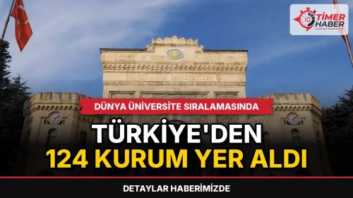 Dünya üniversite sıralamasında Türkiye'den 124 kurum yer aldı