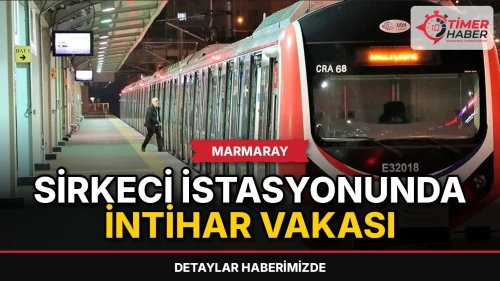 Marmaray Sirkeci istasyonunda intihar vakası